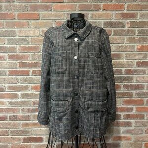 Democracy Gray & Black, Size Large Blazer/Jacket